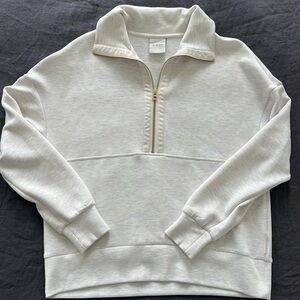 Varley Women’s Off-White Zip-Up Sweater